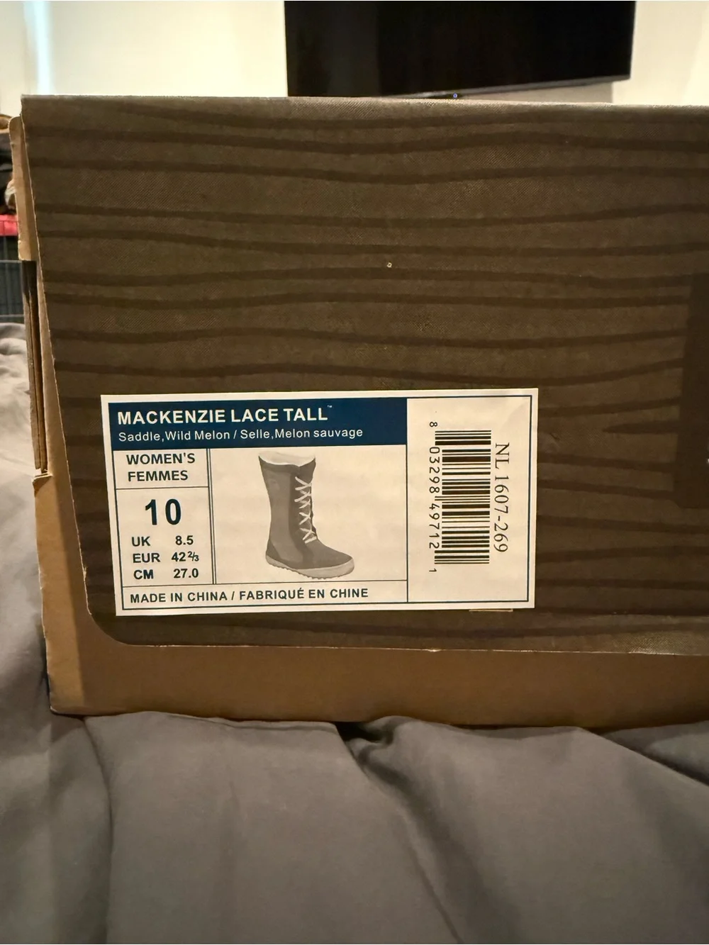 Sorel Mackenzie Brown tall Lace-Up Boots